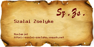 Szalai Zselyke névjegykártya